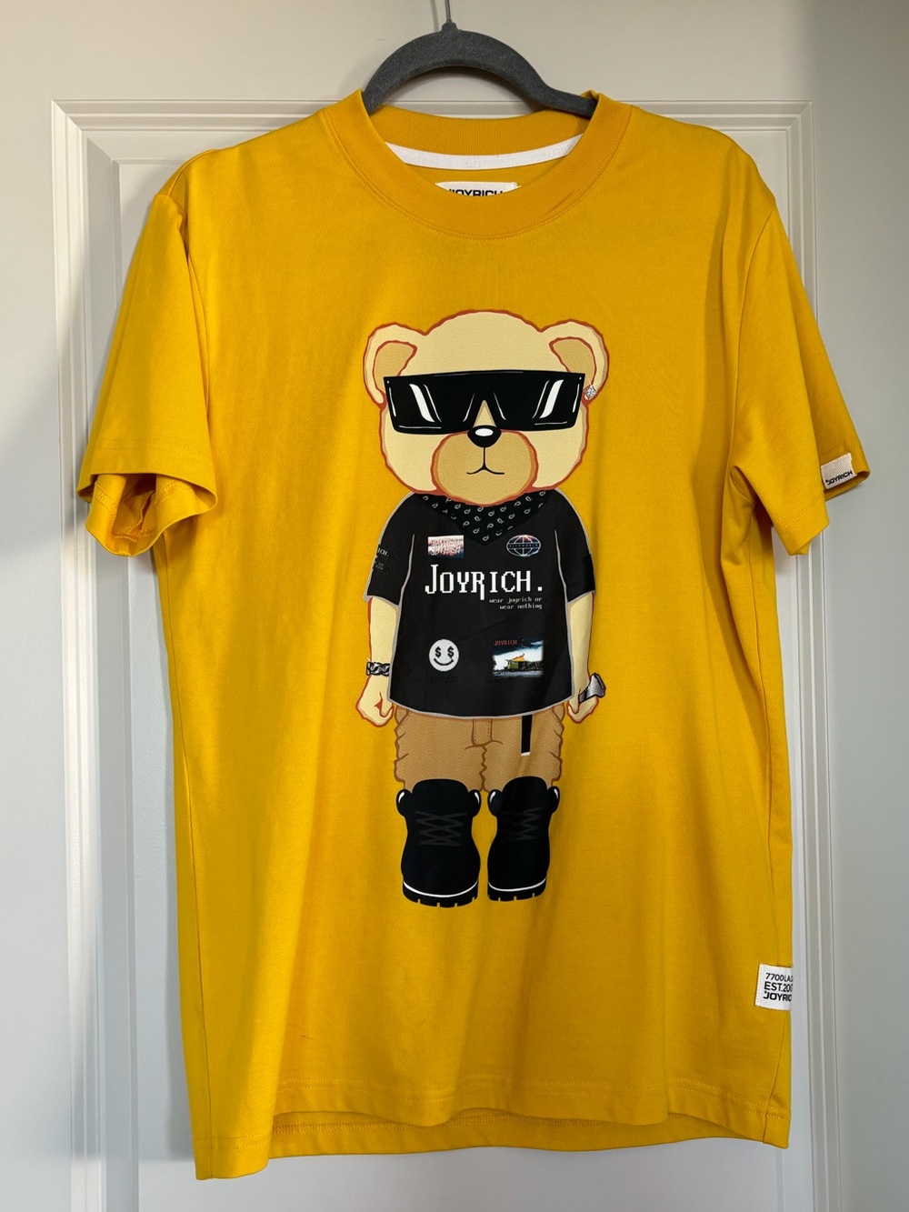 Joyrich Yellow Bear Graphic Tee with Black Accent